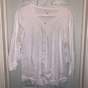 White ladies cardigan